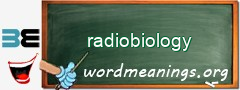 WordMeaning blackboard for radiobiology
